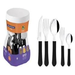 Faqueiro Tramontina 20pcs Leme Preto