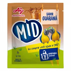 Preparo P/ Refresco Mid Pacote 20g Guarana