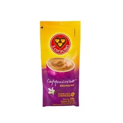 Prep P/ Cappuccino 3 Corações Sachê 20g Baunilha