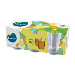 Jogo De Copos Nadir 6un 265ml Vidro Ginga