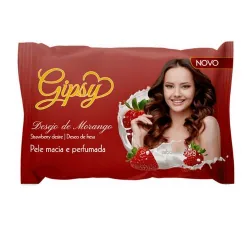Sabonete Barra Desejo De Morango Gipsy Flow Pack 80g