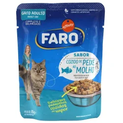 Alimento P/ Gatos Faro Sachê 85g Adulto Peixe