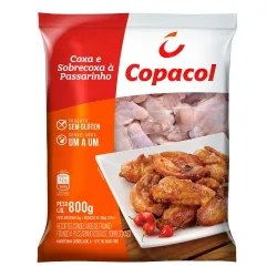 Coxa C/ Sobrecoxa De Frango Copacol Iqf 800g S/ Tempero