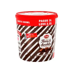 Sorvete Dale Pt 3,5l Flocos e Chocolate