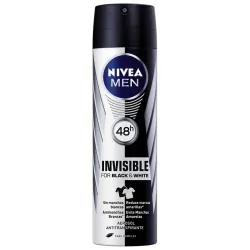 Desodorante Aero Nivea 150ml Masc Invis Black White