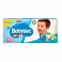 Fralda Descartável Mega Babysec Pacote Xg C/ 30 Un