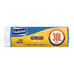 Saco P/ Lixo Dobrasil Rolo 30l C/20 Perfumado Azul