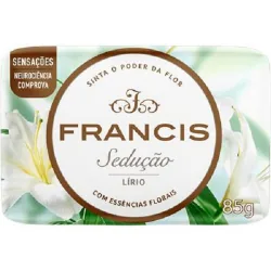 Sabonete Em Barra Francis Pacote 85g Branco Lirio