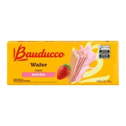Wafer Bauducco Triplo Morango 140g
