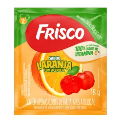 Prep P/ Refresco Frisco Pct 18g Laranja C/ Acerola