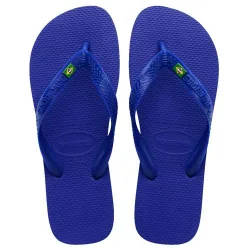 Chinelo Adulto Havaianas Par Brasil Azul Naval 37/38