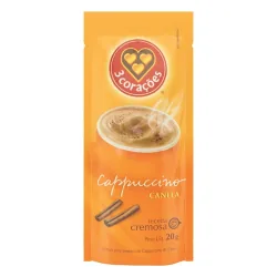 Prep P/ Cappuccino 3 Corações Sachê 20g Canela